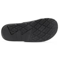 Ninecifun muške slajdove sandale tuš cipele podesive crno-glod veličine SAD 12
