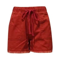 Struk Ženska srednja oprema kratke hlače Labavi ljetni teret Moda plus veličine Široke noge Haljine