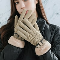 Puawkoer ženske zimske rukavice su gomilane zadebljane i slatke tople skijalističke biciklističke rukavice