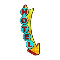 Prostorniji znakovi 3-d Hotel Sign Vintage Sign Vintage Metal znak