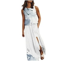 Haljine za žene Žene Ležerne haljine Ljetna haljina V izrez Solid Boja Polka Dot Print Haljina kratkih