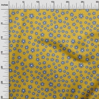 Onuone pamuk poplin žuta tkanina zvijezda Božićni zanatski projekti Dekor tkanina tiskana od dvorišta široka
