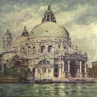 Venecija Santa Maria della Salute Poster Print by Mortimer Menpes