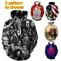 Unizirane dukseve 3D digitalni print modni duks pulover TOP za proljeće i jesen sportska odjeća Muškarci