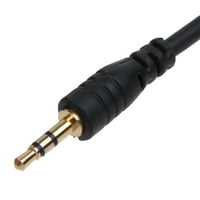 Crni pozlaćeni muški do muških pomoćnih audio kabla kabela za kabel za audio kabel za kabel za tablet