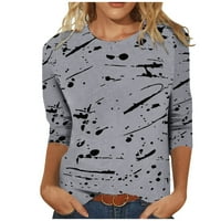 Ženske vrhove rukavene bluze za bluze od tiskanih žena T-majice CREW CREW CACT Ljetne tuničke košulje