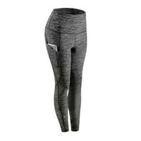Xiuh vrećaste hlače za žene vježbanje džepnih tajica fitness sportski trčanje yoga hlače posteljine hlače e xxxl