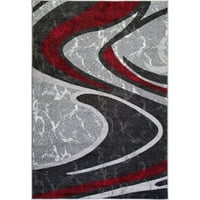 Ladoole prostirke inovativne bostonske kolekcije spirale apstraktni uzorak tepih tepiha tepiha u crvenoj