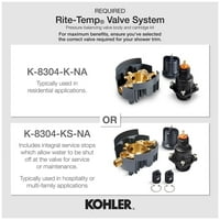 Kohler K-TLS99764- Iskreno tuš samo paket - Chrome
