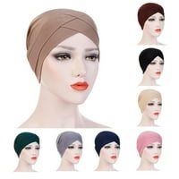 Ženska muslimanska turbana Chece Chemo Cap Hijab Hair Headwrap Scarf Bandana Fast P8Z9