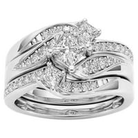 SHLDYBC Mother Day Pokloni, okrugla Diamond Wedding Band Golvers poklon pribor za prstenje veličine