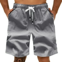 Yubnlvae labave pantalone Ljetni muškarci pamučne modne sportske hlače ravno noga labave kratke hlače
