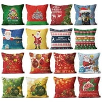 Vreme i trup jastuka pokriva kućni dekor jastuk za jastuke Božićni ispis jastučnice za jastuče