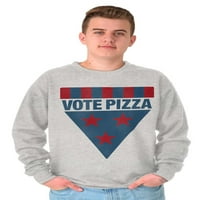 Glasajte pizza Foodie USA Izborna teretana dukserija za muškarce ili žene Brisco brendovi 2x