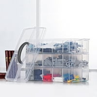 Odvojivi kutiju za odlaganje od 30 rešetka-prenosni troslojni plastični prostor za pohranu LEGO igračka