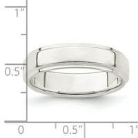 Carat u Karatsu Sterling Silver Wide opseg Stan sa korakom Veličina prstena ivica -7,5