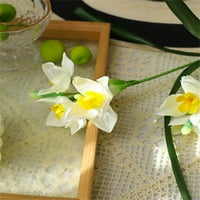 Umjetna karte za vodu Cvijeće Real Touch Silk nackils Narcis Spring Flower lažni cvjetni aranžman za