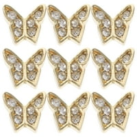 Rosarivae 3D leptiri na noktima ulice GLITTER Rhinestones Butterfies pribor za ukrašavanje noktiju