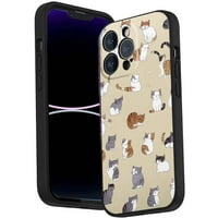 Kompatibilan sa iPhone Pro telefonom, mačkama - Silikonska zaštita za teen Girl Boy Case za iPhone Pro