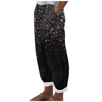 AirPow On Clearsance Slatke pantalone za teen djevojke Ženske ljetne casusne udobne labave džepne pantalone