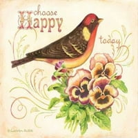 Bird Happy Poster Print by Gwendolyn Babbitt