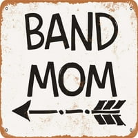 Metalni znak - band mama - vintage rusty izgled