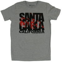 Majica izgubljene dječake Muške majice - Santa Clara California Lip Logo Slika