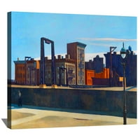 Edward Hopper Painting Art Print Manhattan Most Loop Platnena Art Umklambena zidna umjetnost