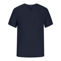 INLEIFE Ljetne košulje kratki rukav muški ležerne čvrste boje sa džepovima Sportska sportska rukava