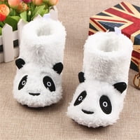 Dječji mali dječaci Djevojke Zimske čizme Baby Cute Panda Crtane cipele hodanje cipele cipele s ravnim