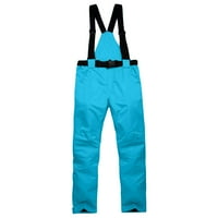 Blueeek muške i ženske jednopatne ploče, vodootporna i toplina zadebljana skijaške hlače
