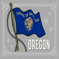 Oregon, mahanje državne zastave, serija država