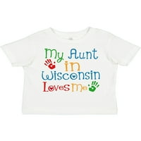 Inktastična moja tetka u Wisconsinu voli mi poklon mališani dečko ili majicu Toddler