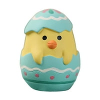 HonRane Uschess Ornament Lijep Cartoon Egg Bunny Chick Bird Resin Dikraketa Minijatura Životinjska figurica