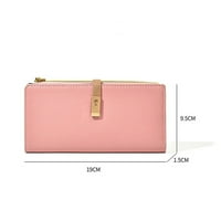 Ženski novčanik modni ID dugi novčanik Solid boja hasp torbica Višestruki slotovi torbe za torbu