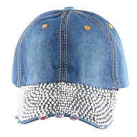 Kape za žene ženska bejzbol kapa Čvrsta mekani smanjeni klirens dame šeširi plave veličine