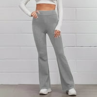 Booker Womens Ležerne prilike Lette Solicy Elastic Visoki struk Slim hlača Yoga Sportski rog Ležerne