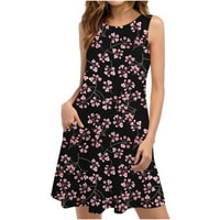 Zermoge Womens haljine košulje za čišćenje plus veličine Ljetne haljine za žene plaža cvjetna majica