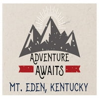 Mt. Eden Kentucky Suvenir Frižider Magnet Avantura čeka dizajn