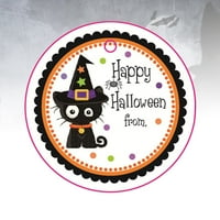 Hemoton Halloween Cartoon TAG poruka Papir Dekorativne poruke kartice za kutiju za pakiranje keksa