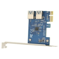 E do vanjskog PCI e USB 3. Adapter, stabilan prijenos visoke stabilnosti PCI E da bi se pokrenula kartica za Ethereum rudarsku plavu ploču