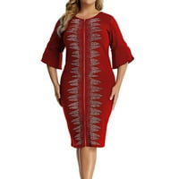 B91XZ Plus Veličine Partne haljine za žene New Lady Elegant pletenje čipke Cape haljina plus veličine