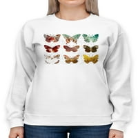 Prilagođeni leptiri u set dukserice Žene -Sisa Jasper Dizajn, ženska 4x-velika