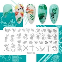 Pro Beauty Tools Nail Naljepnice Nail Stamp Ploče za nokte umjetničke ploče Image Omirke Predlošci Manikir