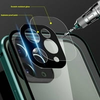 Crystal Clear Case kompatibilan s iPhone Pro Pro max, punim tijelom robusnim futrolom sa ugrađenim osjetljivim na dodir protiv ogrebotine