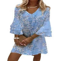 Glonme Color Block Haljina za ženske tučke haljine na plaži Ljetne boemske kratke mini haljine
