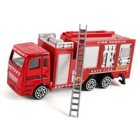 Guvpev inženjerski igrački rudarski kamion za automobile za rođendan, pomoć za rođendan, vatrogasci - crvena