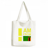 Am iz Zambia Tote platnene torbe za kupovinu Satchel Casual torba