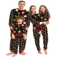 Groanlook Božić Santa Claus Ispiši PJ setovi za mamu Mamy Tata Dijete Usklađivanje porodične pidžame
