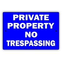 Privatni nekretnina Nema opreza za ograničavanje ograničenja Oprez UPOZORENJE Aluminijski metalni znak
